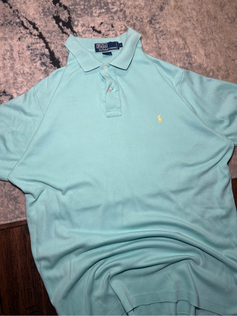 Polo Ralph Lauren Classic Polo Shirt Size Large â Light Blue